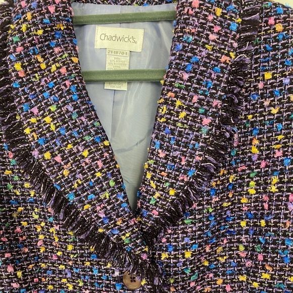 Chadwicks Women's Multicolor Tweed Jacket - Picture 2 of 4